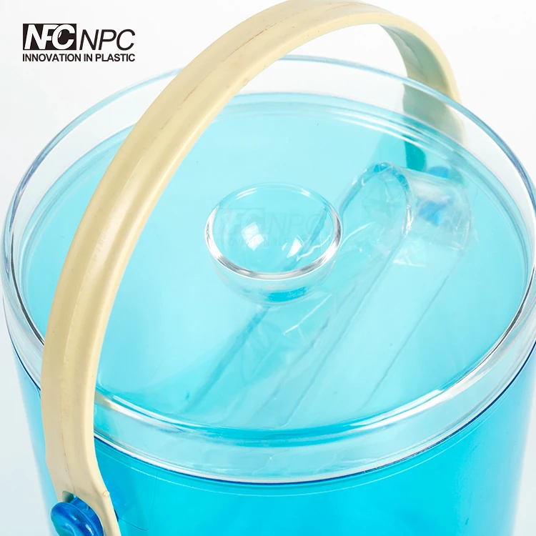 Mini Acrylic Ice Bucket With Lid And Tong For Travel Buy Clear