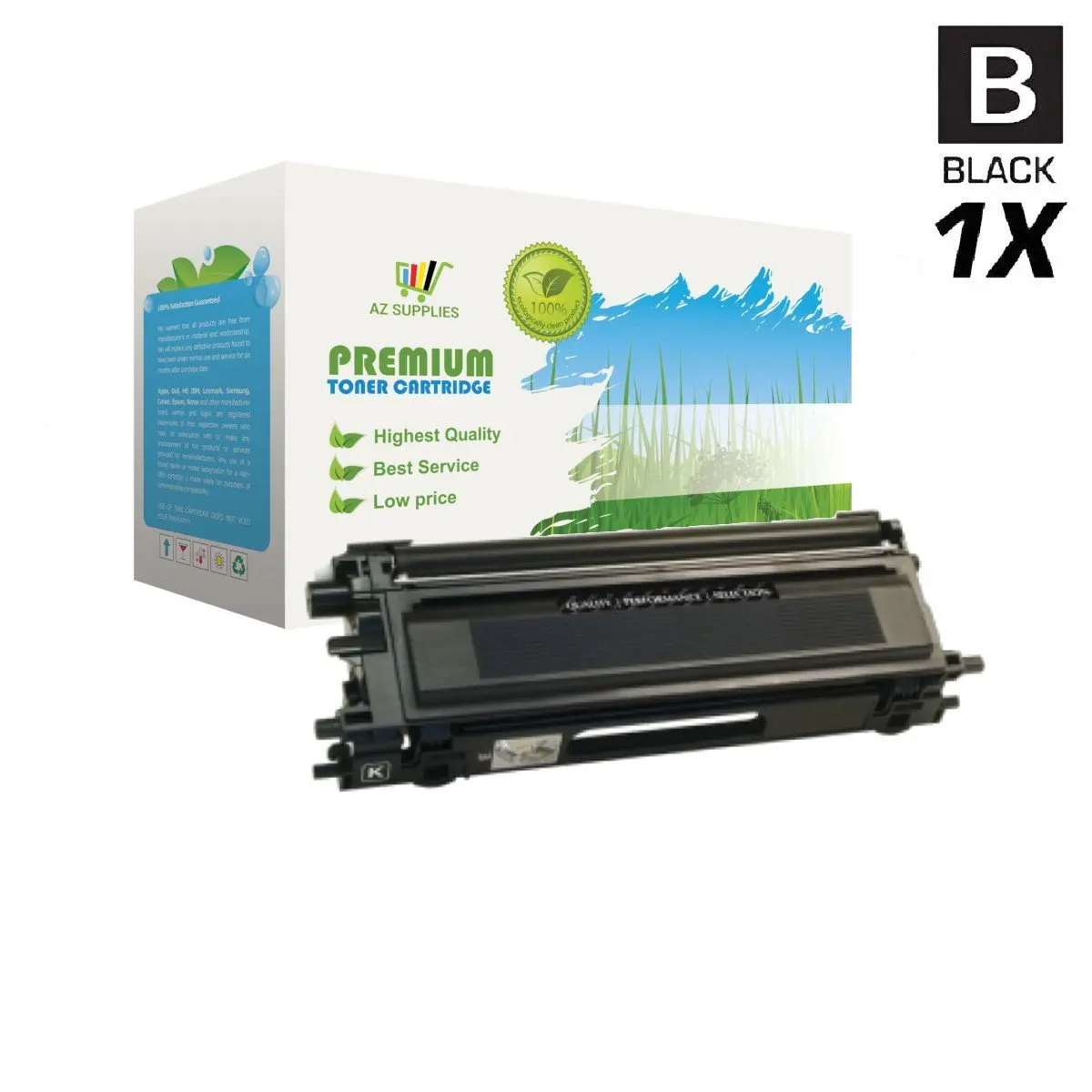 AZ Supplies Re-Manufactured Replacement TN115K High Yield Black Toner Cartridge for Brother DCP-9040CN, DCP-9045CDN, HL-4040CDN, HL-4040CN, HL-4070CDW, MFC-9440CN, MFC-9450CDN, MFC-9840CDW
