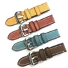 Watch accessories fashion 4 colors watchband 20mm 22mm 24mm leather watch strap brush buckle watch band