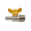 Butterfly handle Brass Hose Natural Gas Pipe Stove Control Valve
