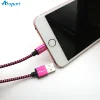 New Sale Wholesale 0.2M/1M/2M/3M Aluminium Ally Snake braided Multi USB Data Cable for 8pin Charger Cable Data USB