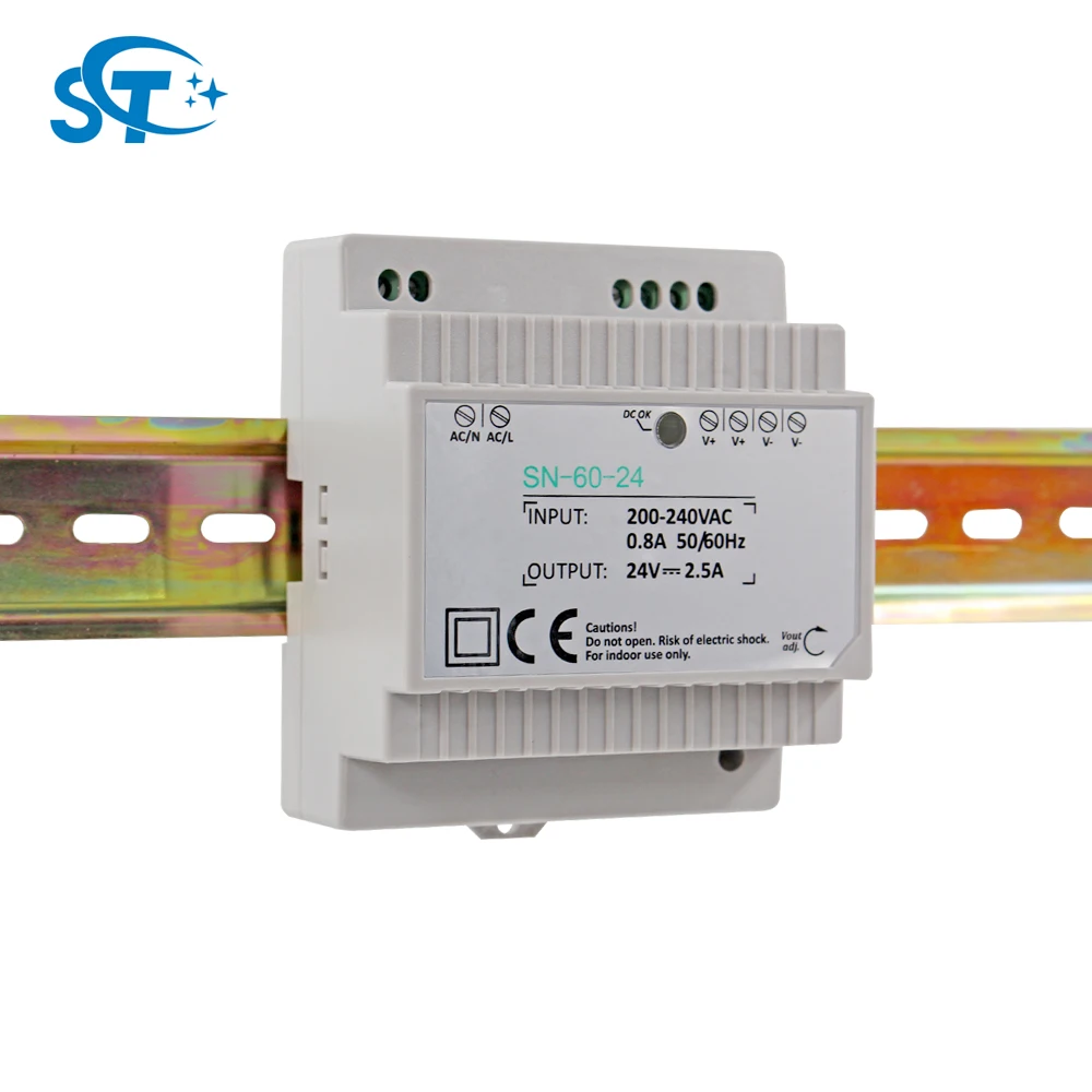 Electric Transformator 230v 24 V 24 Volt Dc Output Din Rail Power ...