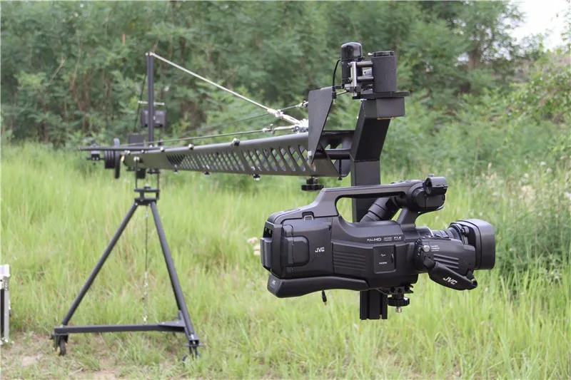 Professional Dv Jimmy Jib Dslr Camera Crane With 8m Triangle Electronic