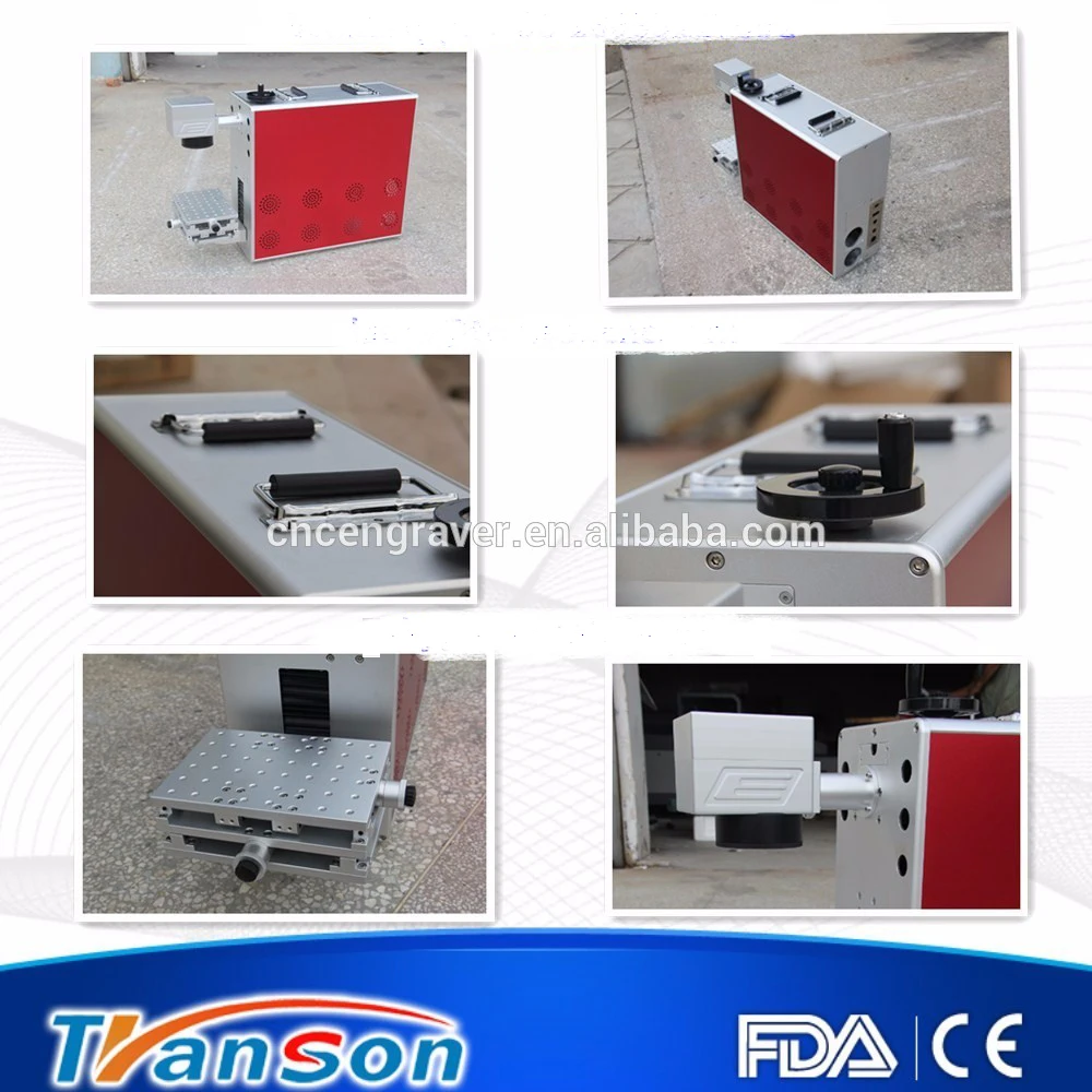 cost effective 30W Raycus cnc fiber laser marking machine for marking ceramic products