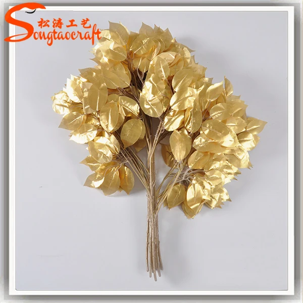 Large Outdoor Artificial Golden Tree Fake Decorative Wedding Wishing ...