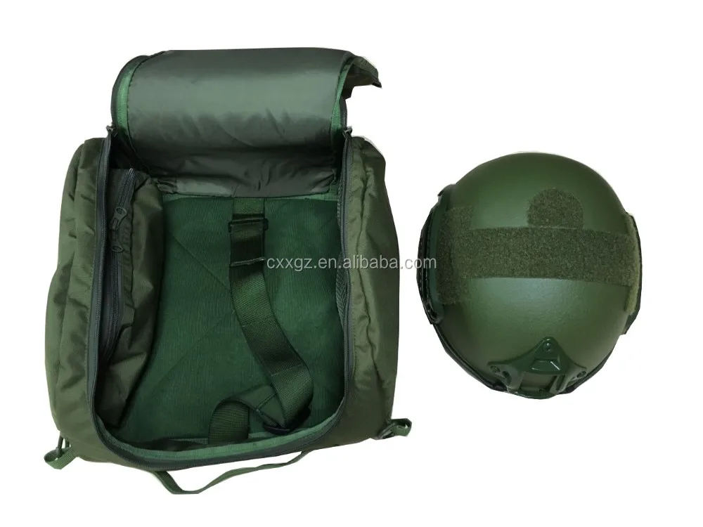 Military Green Tactical Bulletproof Helmet Backpack For Fast Helmet