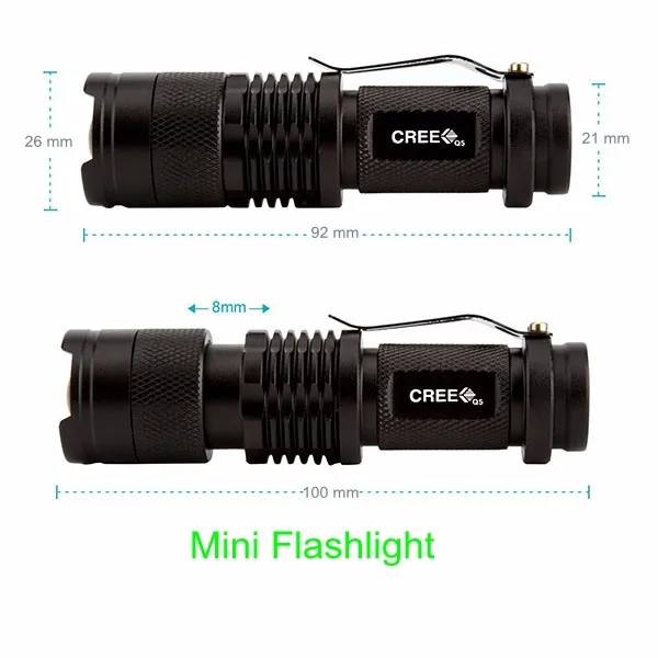 Personalized Cheap Bulk Led Mini Flashlight Aa Battery Pocket Small