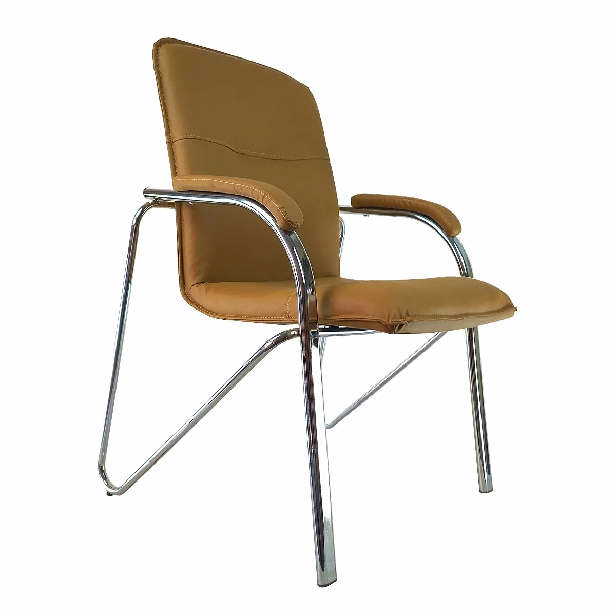 Moderno Marrón Silla De Oficina De Cuero Sin Ruedas - Buy Silla De ... Moderno Marrón Silla De Oficina De Cuero Sin Ruedas - Buy Silla De ...