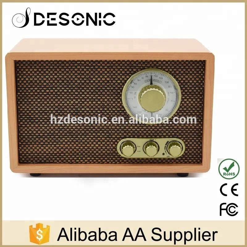 Hot Sale Handmade Antique Retro Am Fm Radio With Tone Control - Buy ...