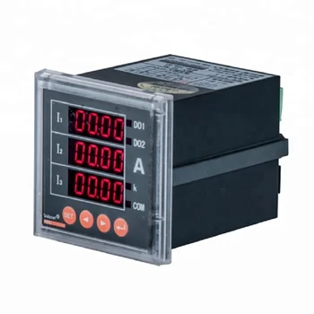 3-phase Panel Mount Ac Current Electricity Meter / Ammeters With 4-20ma