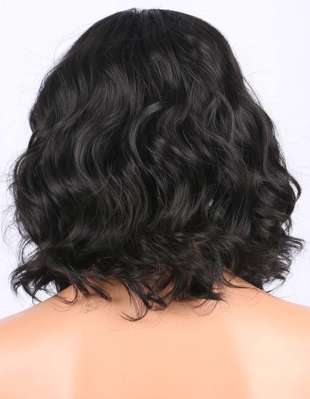 Overnight Delivery Lace Wigs Middle Part Synthetic Lace Front Wig Short