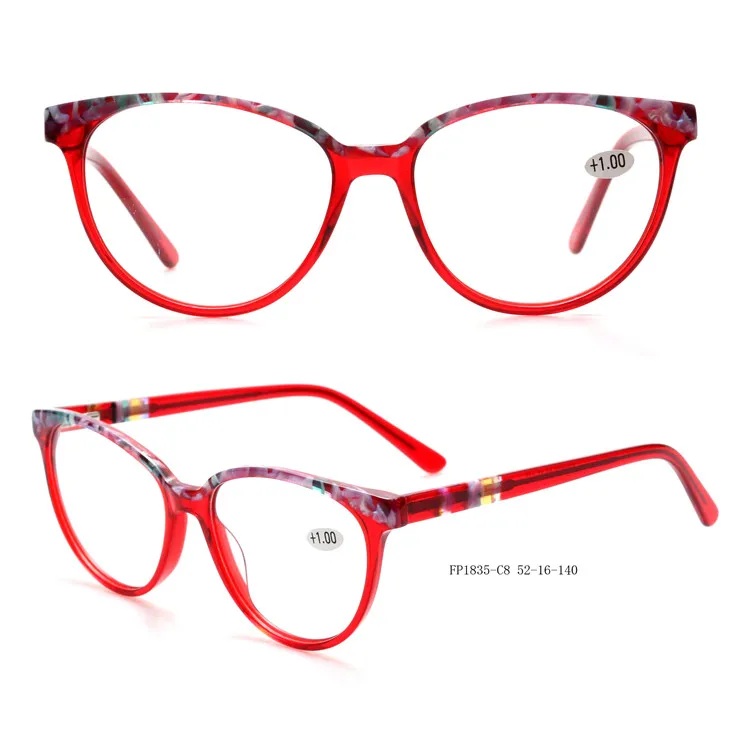 Acetate Eyeglasses Cheap Ce Fda Retro Reading Glasses Optical For 