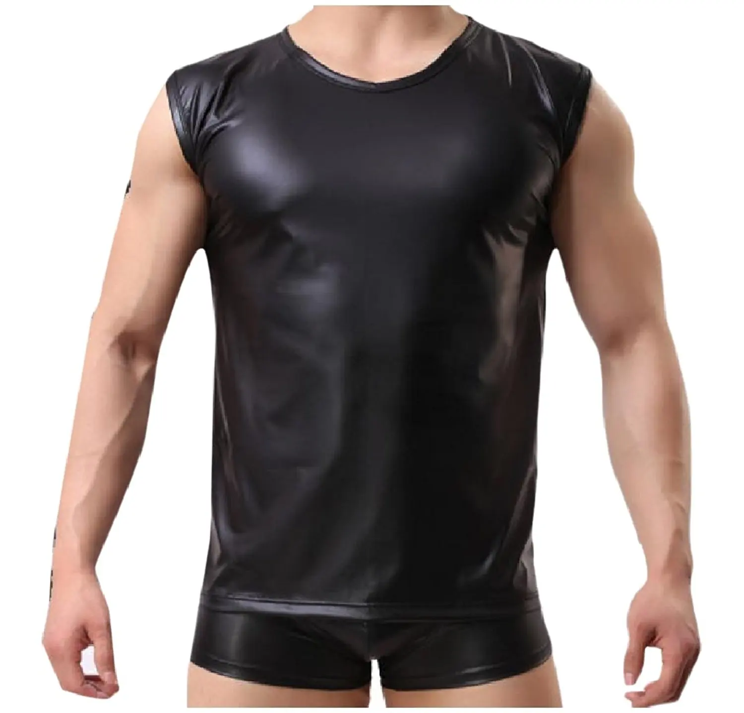 Buy Mens Haze Leather Look Muscle Shirt by Gregg Homme in Cheap Price ...