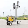 Lighting Tower Beacon Mobile Diesel Tower Trailer Adjustable Mast Oil LED Light