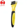 Double Side Pet Fur Dog Brush Comb Rake Hair Brush Cat Grooming Deshedding Trimmer Tool Dog Comb Pet Brush Rake 12/23 Blades