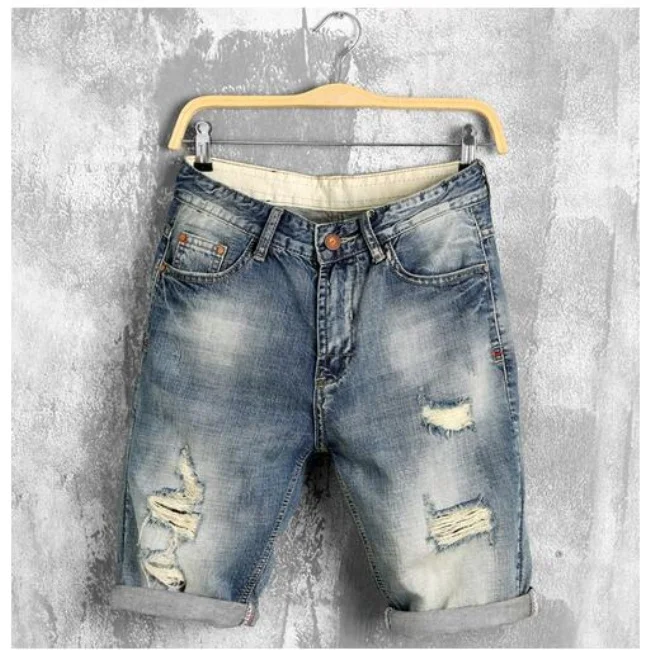 bermudas de jean hombre rota