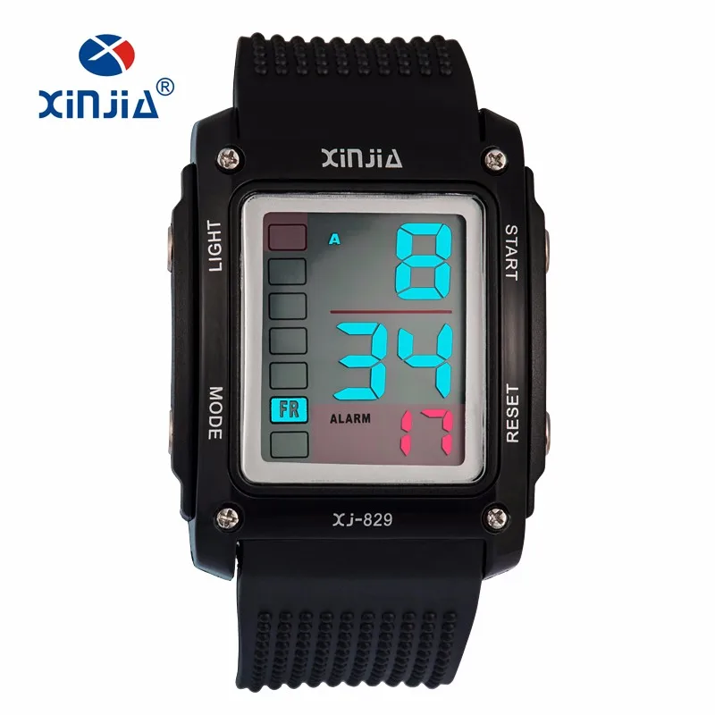 Xinjia Women's Watch Men's Watch Grey Digital Alarm Chrono Sport Quartz |  eBay