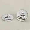 My Best Catch Baseball Mitt Keychain Gift for Couples keychain necklace