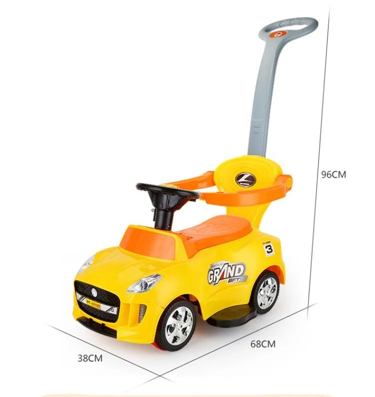 2.4g Remote Control Baby Ride On Car Hand Push Sliding Carriage For