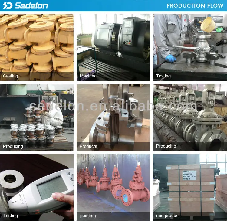 Flange 6 Inch Gate Valve Wedge Disc Industrial Valve