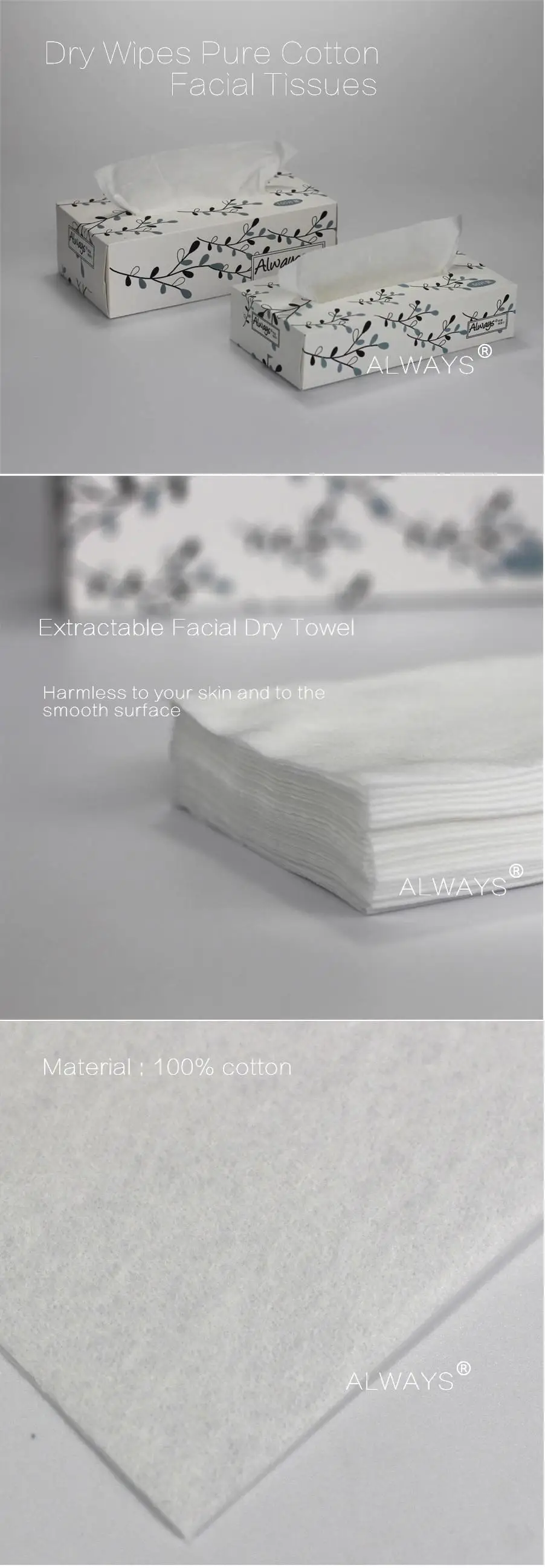 always cotton dry wipes 1