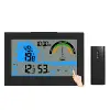 wireless touch screen digital weather station with temperature