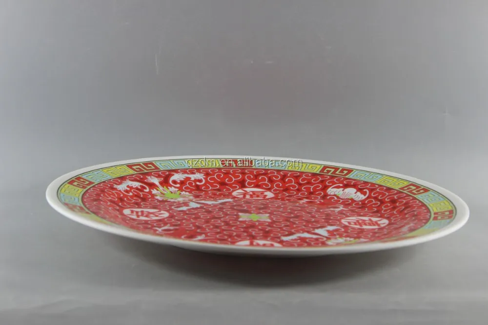14 Inch Melamine Large Plate For Chinese New Year