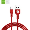 CD Design 2.4A TPE 1m USB cable for phone nylon fabric usb cable