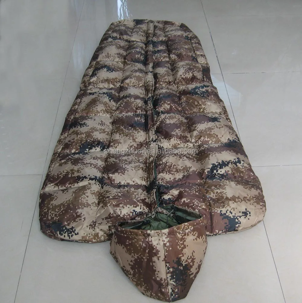 camouflage sleeping bag