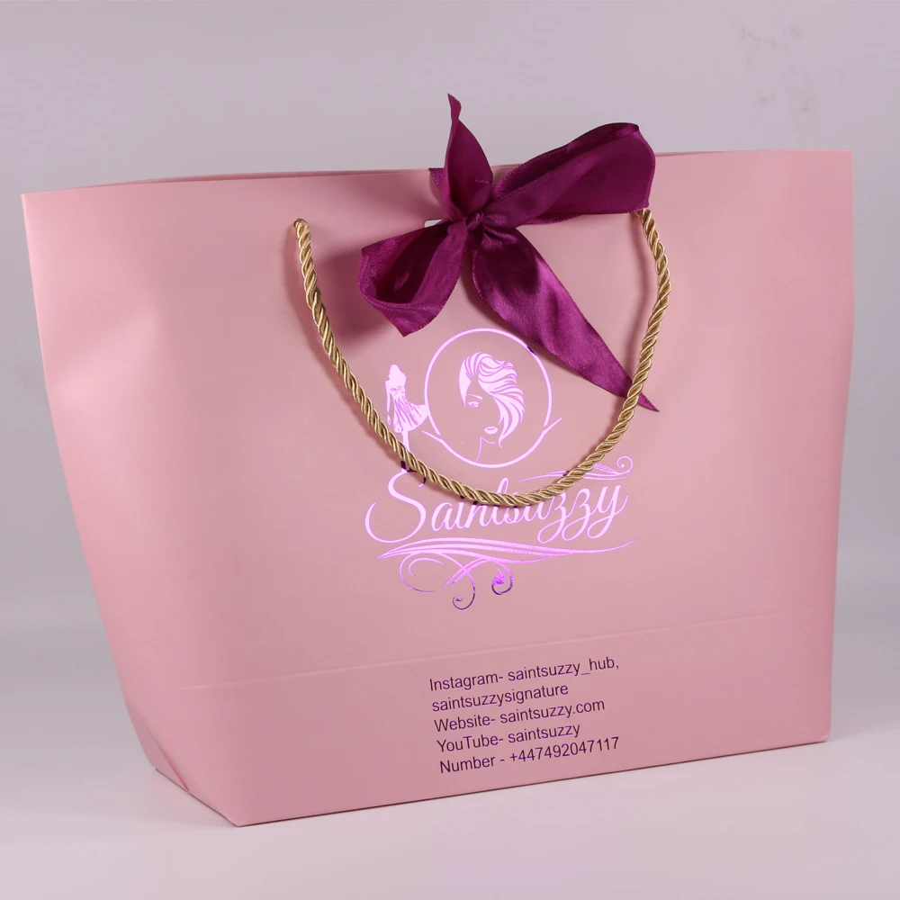Low Moq Custom Gift Paper Bag Custom Gift Logo Bags No Minimum Buy