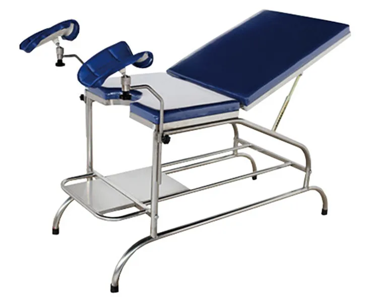 Popular stainless steel hospital furniture gynecology examination table obstetrics surgical bed