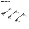 Joinaudio 6.35mm Plastic mono TS Right angle 10cm 4inch Plug Guitar Instrument Audio Patch Cable for Pedalboard Effects