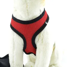 2016 Adjustable Dog Harness Nylon Mesh Vest Soft Comfort Harness Dogs Puppy Cat Collar Pets Chest Strap Leash XS-XL