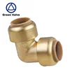 Green Guten-Top Lead free 3/4" Sharkbite Style Push Fit Couplings Fittings New
