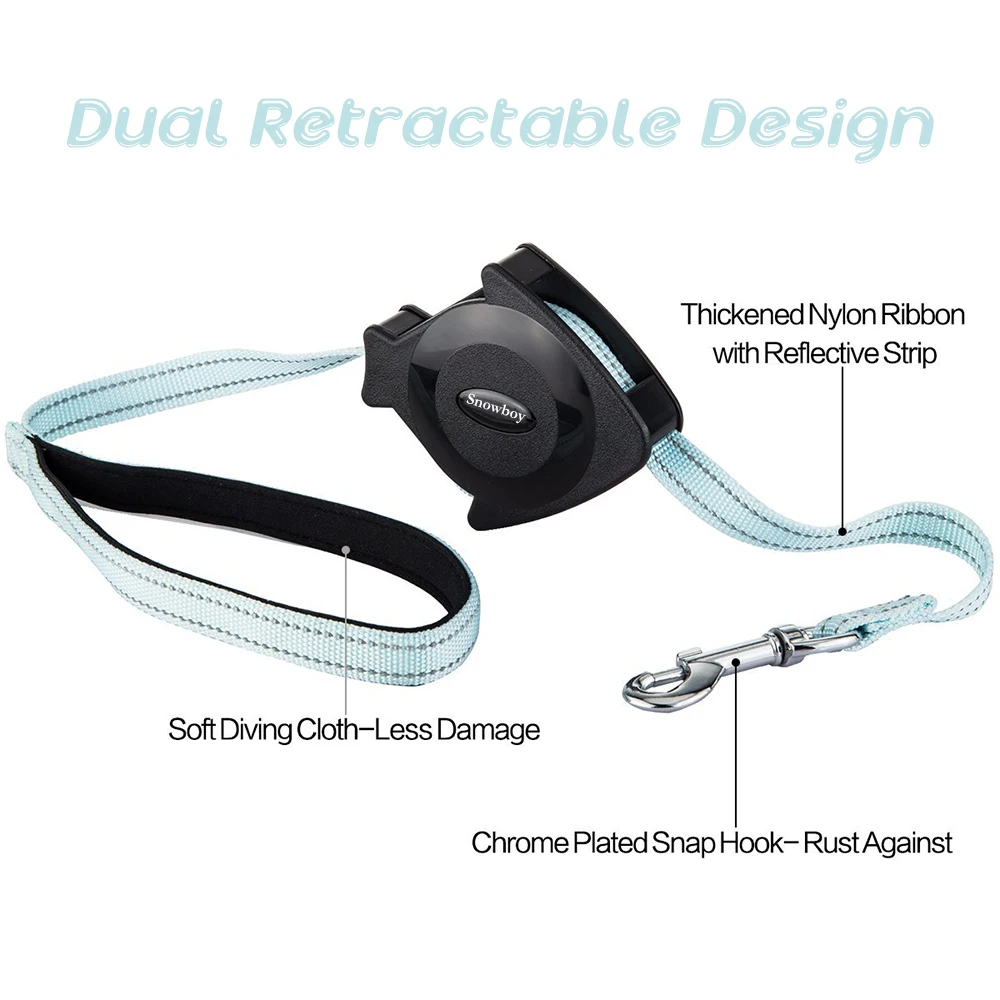 chew proof retractable dog leash