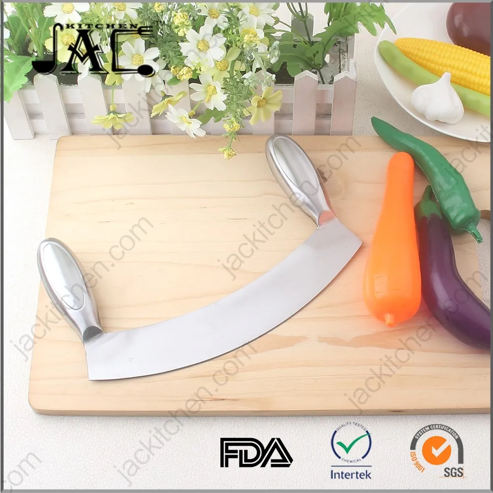 High Quality Food Grade Stainless Steel Mezzaluna Chopper