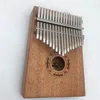 17 Keys Solid Mahogany Wooden Kalimba Mbira Thumb Piano Traditional Musical Instrument