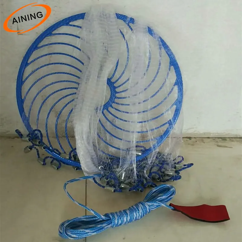 nylon multifilament fishing cast net frisbee