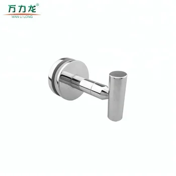 Glass Mounted Stainless Steel Single Robe Hook For Coat - Buy Robe Hook 