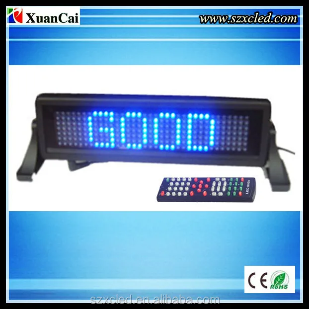 CE RoHS wholesale alibaba express wireless control 12v message moving scrolling advertising led car rear window digital display