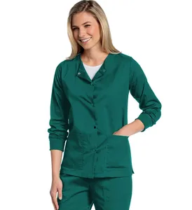 Long sleeves medical scrub suits in healthcare uniforms designs Long sleeves medical scrub suits in healthcare uniforms designs