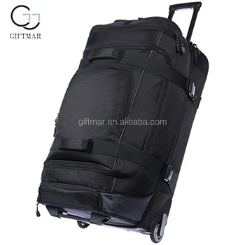 Cheap Price Large Duffle Wheeled Trolley Bags Black Bags - Buy Luggage Bag,Duffle Wheeled ...