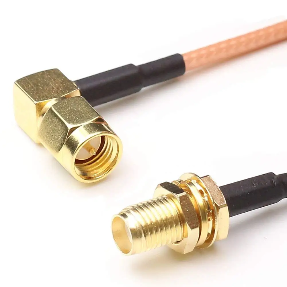 Buy ANHAN 15cm 6inch SMA Female Bulkhead to MCX Plug Male Right Angle