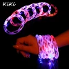 >>>2017 New Hot Dance Gift Multicolor LED Flashing Bracelet Light Up Bangle For Party Bar Halloween Christmas