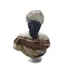 Hand Carved Marble Black Man Bust