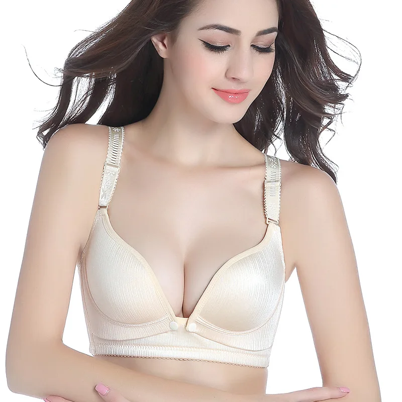 Women Anti Sagging Bamboo Fiber Cotton Front Closure Breast Lift Nursing Bra Buy Breast Lift