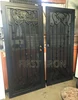 Elegant outdoor wrought iron screen door gate pedestrian gate single
