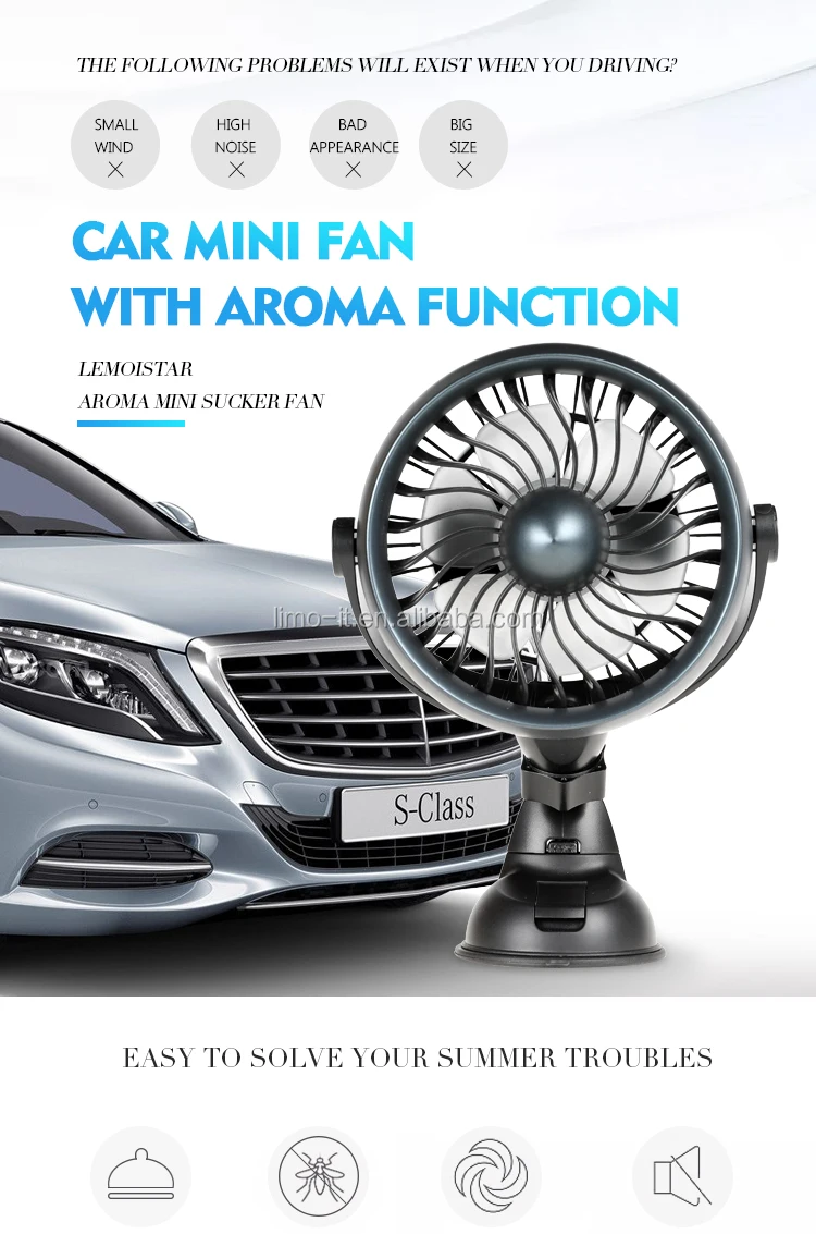 Personal Mini Car Fan Portable Usb Fan Electric Quiet Mini Usb Port Fan