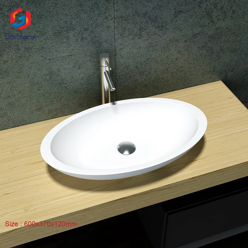 GM-2006 Italian designed solid surface artificial stone basin