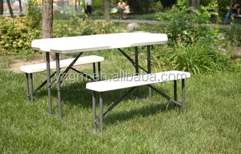 Hot Sale Table Set Portable Picnic Table 3 Pcs Assemble Plastic